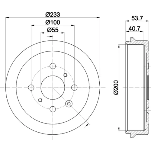 Brzdový bubon 8DT 355 300-581 /HELLA/ - obr. 3