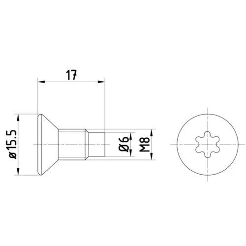 Skrutka brzdového kotúča HELLA 8DZ 355 209-041