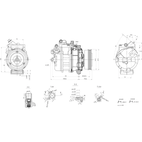 Kompresor klimatizácie 8FK 366 200-511 /HELLA/ - obr. 5