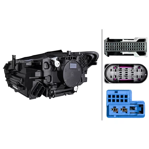 Hlavný svetlomet 1EX 015 558-521 /HELLA/ - obr. 1
