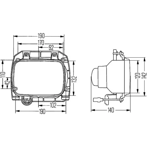 Diaľkový svetlomet 1FE 005 478-021 /HELLA/ - obr. 1