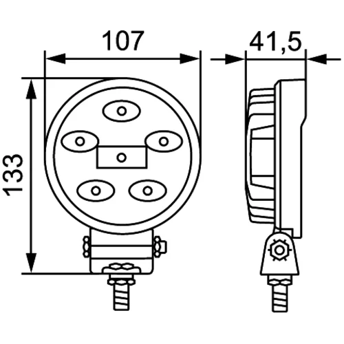 Pracovný svetlomet 1G0 357 108-012 /HELLA/ - obr. 2