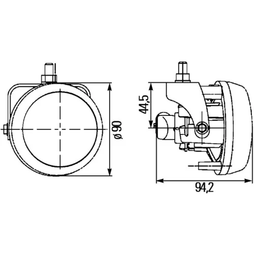 Predné hmlové svetlo 1N0 009 295-021 /HELLA/ - obr. 2