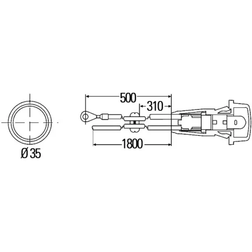 Prídavné smerové svetlo 2BM 003 563-111 /HELLA/ - obr. 1