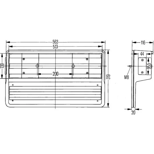 Zadné svetlo 2VD 005 300-551 /HELLA/ - obr. 1