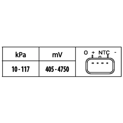 Snímač plniaceho tlaku 6PP 009 400-491 /HELLA/ - obr. 1