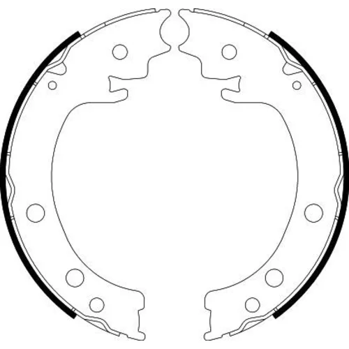 Sada brzd. čeľustí parkov. brzdy 8DA 355 050-971 /HELLA/ - obr. 1