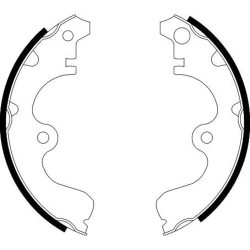 Sada brzdových čeľustí 8DB 355 001-561 /HELLA/ - obr. 1