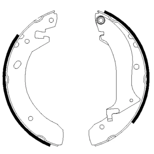 Sada brzdových čeľustí 8DB 355 001-901 /HELLA/ - obr. 1