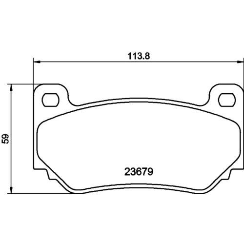 Sada brzdových platničiek kotúčovej brzdy 8DB 355 009-721 /HELLA/ - obr. 3