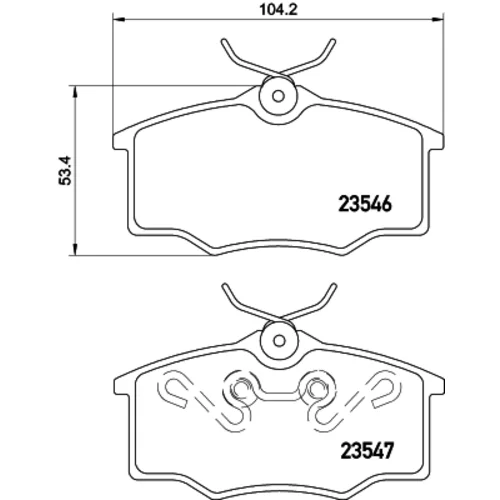Sada brzdových platničiek kotúčovej brzdy 8DB 355 010-371 /HELLA/ - obr. 3