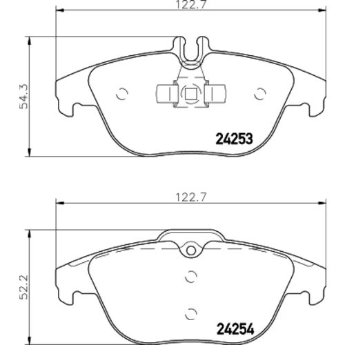 Sada brzdových platničiek kotúčovej brzdy 8DB 355 012-741 /HELLA/ - obr. 3