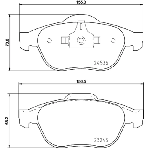 Sada brzdových platničiek kotúčovej brzdy 8DB 355 013-241 /HELLA/ - obr. 3
