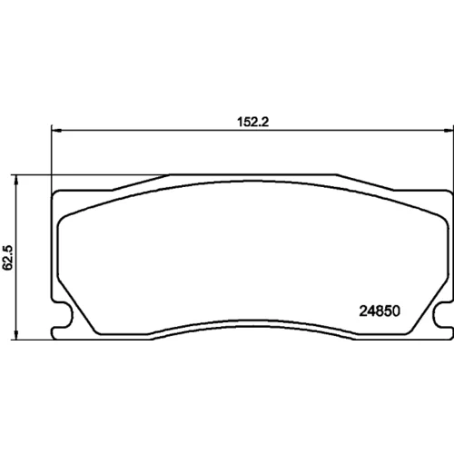 Sada brzdových platničiek kotúčovej brzdy 8DB 355 014-091 /HELLA/ - obr. 3