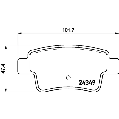 Sada brzdových platničiek kotúčovej brzdy 8DB 355 015-861 /HELLA/ - obr. 3