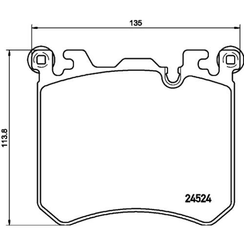 Sada brzdových platničiek kotúčovej brzdy 8DB 355 020-431 /HELLA/ - obr. 3