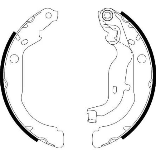 Sada brzdových čeľustí 8DB 355 022-261 /HELLA/ - obr. 1