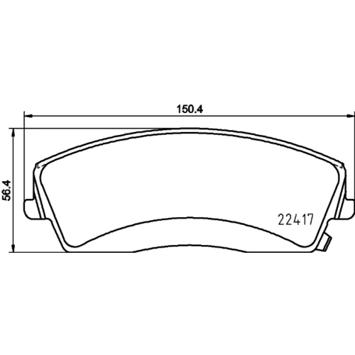 Sada brzdových platničiek kotúčovej brzdy 8DB 355 025-001 /HELLA/ - obr. 3