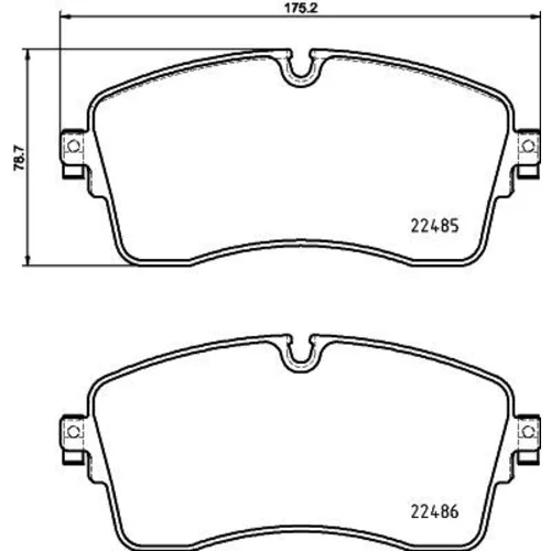 Sada brzdových platničiek kotúčovej brzdy 8DB 355 039-321 /HELLA/ - obr. 3