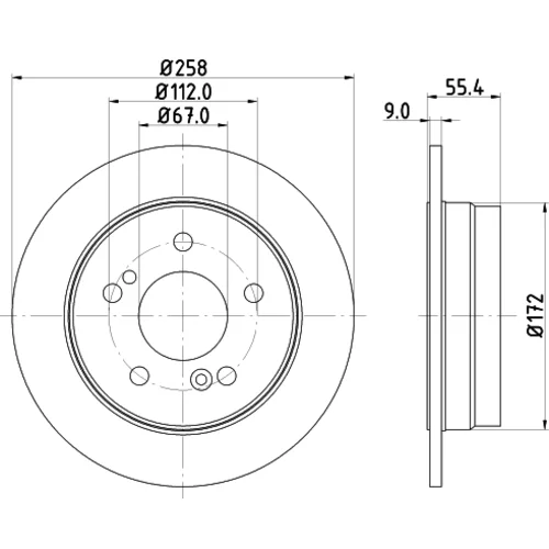 Brzdový kotúč 8DD 355 102-991 /HELLA/ - obr. 3