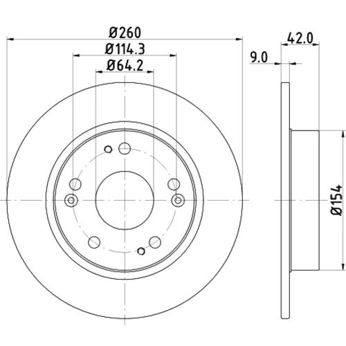 Brzdový kotúč 8DD 355 118-991 /HELLA/ - obr. 3
