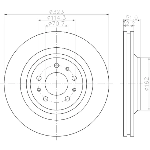 Brzdový kotúč 8DD 355 120-251 /HELLA/ - obr. 3