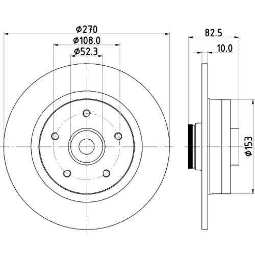 Brzdový kotúč 8DD 355 123-181 /HELLA/ - obr. 3