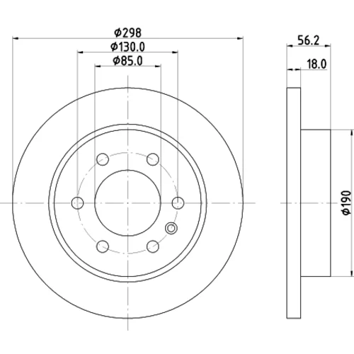 Brzdový kotúč 8DD 355 131-831 /HELLA/ - obr. 3