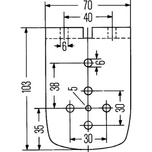 Držiak odrazového skla 8HG 003 799-017 /HELLA/ - obr. 2