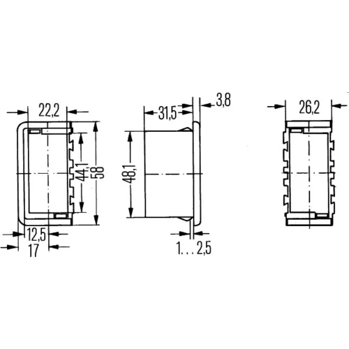 Uchytenie spínača 8HG 716 734-001 /HELLA/ - obr. 1