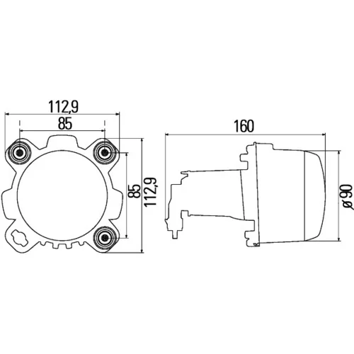 Hlavný svetlomet 1BL 247 042-001 /HELLA/ - obr. 2