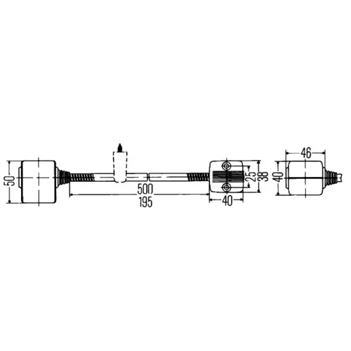 Svetlo na čítanie (v interiéri vozidla) 2AB 004 532-001 /HELLA/ - obr. 1