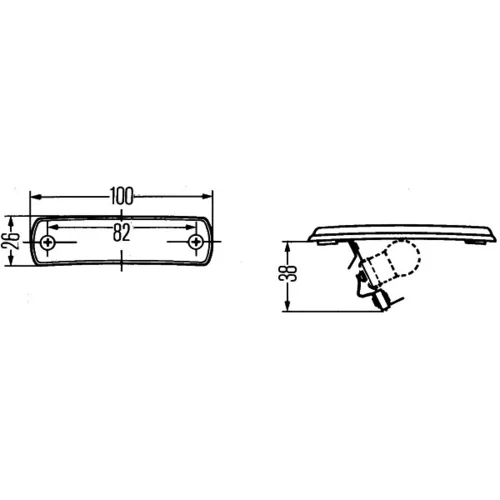 Polohové svetlo 2PF 001 647-031 /HELLA/ - obr. 2