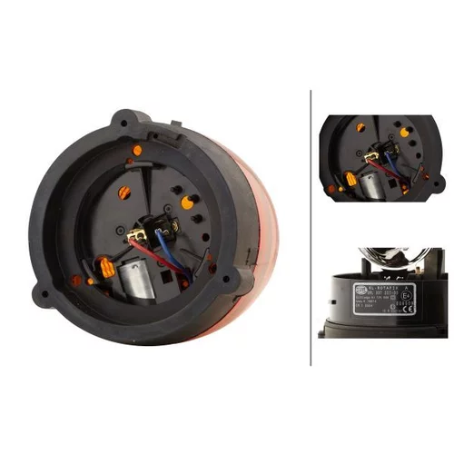 Výstražný otočný maják 2RL 007 337-001 /HELLA/ - obr. 1