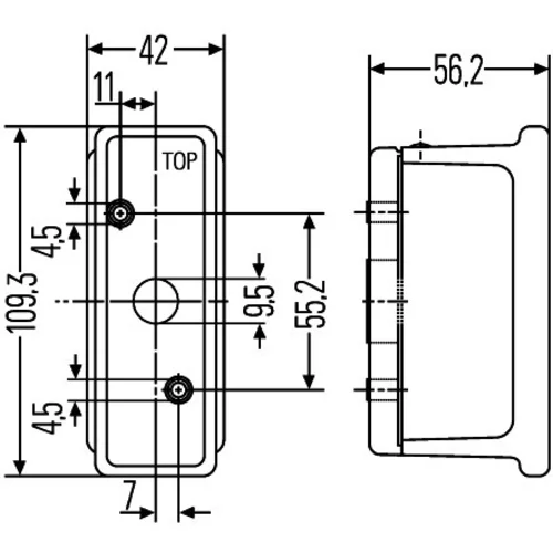 Obrysové svetlo 2XS 007 841-017 /HELLA/ - obr. 1