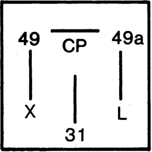 Prerušovač smerových svetiel 4AZ 003 787-071 /HELLA/ - obr. 2