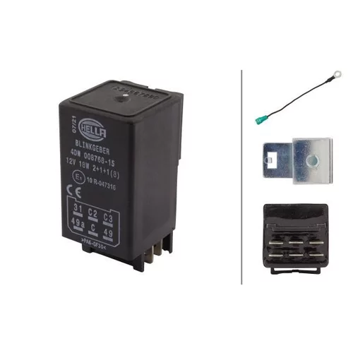 Prerušovač smerových svetiel 4DN 008 768-151 /HELLA/
