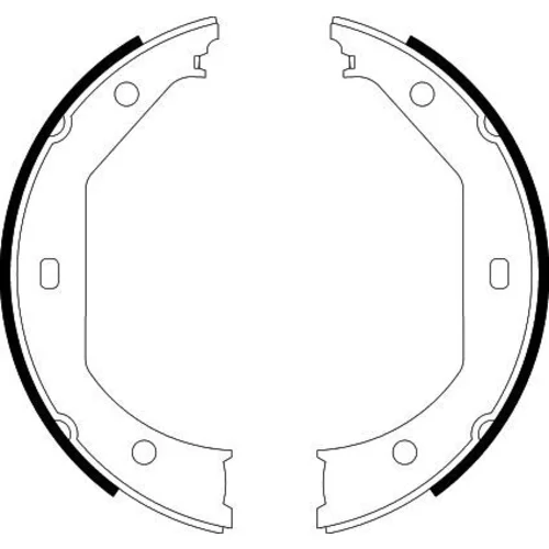 Sada brzd. čeľustí parkov. brzdy 8DA 355 050-381 /HELLA/ - obr. 3