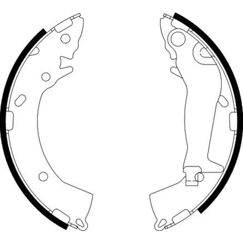 Sada brzdových čeľustí 8DB 355 002-821 /HELLA/ - obr. 1