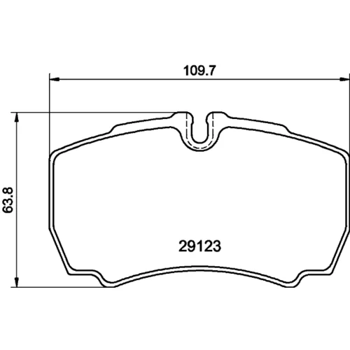 Sada brzdových platničiek kotúčovej brzdy 8DB 355 005-421 /HELLA/ - obr. 3