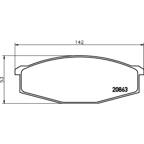 Sada brzdových platničiek kotúčovej brzdy 8DB 355 007-291 /HELLA/ - obr. 3