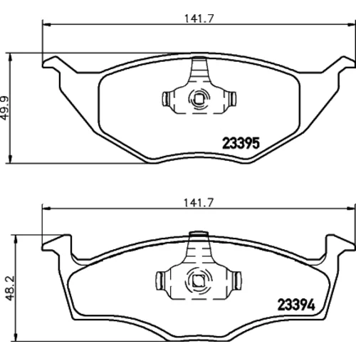 Sada brzdových platničiek kotúčovej brzdy 8DB 355 008-481 /HELLA/ - obr. 3