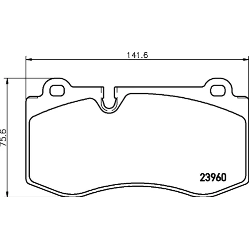 Sada brzdových platničiek kotúčovej brzdy 8DB 355 011-401 /HELLA/ - obr. 3