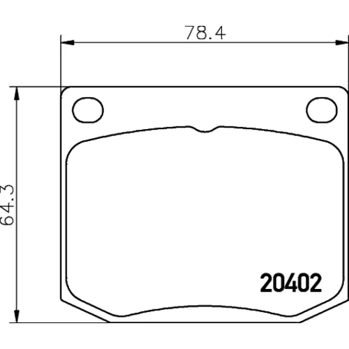 Sada brzdových platničiek kotúčovej brzdy 8DB 355 017-381 /HELLA/ - obr. 3