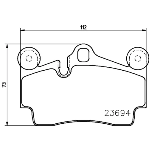 Sada brzdových platničiek kotúčovej brzdy 8DB 355 018-711 /HELLA/ - obr. 3