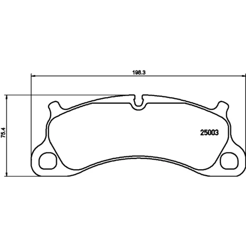 Sada brzdových platničiek kotúčovej brzdy 8DB 355 019-731 /HELLA/ - obr. 3