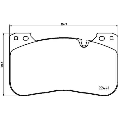 Sada brzdových platničiek kotúčovej brzdy 8DB 355 025-991 /HELLA/
