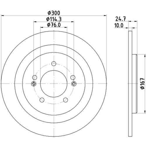 Brzdový kotúč 8DD 355 118-241 /HELLA/ - obr. 3