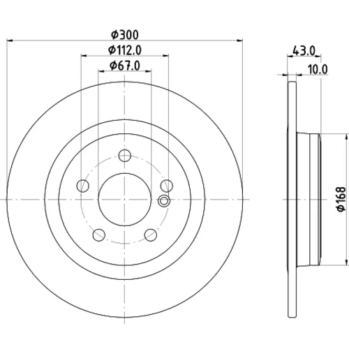 Brzdový kotúč 8DD 355 122-871 /HELLA/ - obr. 3