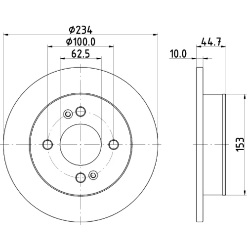 Brzdový kotúč 8DD 355 126-491 /HELLA/ - obr. 3